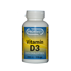 Vitamín D3 Profivit 210 kapslí
